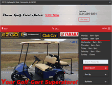 Tablet Screenshot of plazagolfcartsales.com